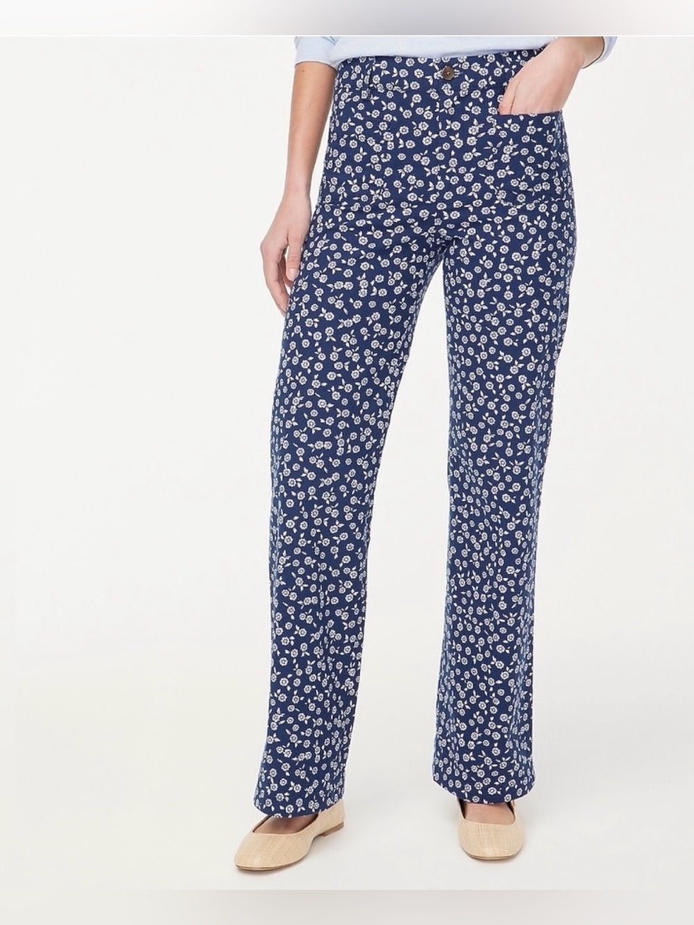J. Crew Lizzie High Rise Floral Pants